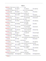 50 bài tập - Phân từ - File word có lời giải chi tiết