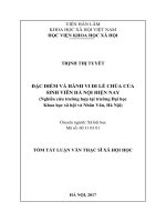 Đặc điểm và hành vi đi lễ chùa của sinh viên hà nội hiện nay tt