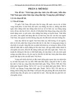 SKKN Tích hợp giáo dục tình yêu đất nước, biển đảo Việt Nam qua môn Giáo dục công dân bậc Trung học phổ thông