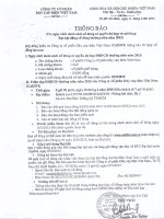 Thông báo ngày chốt danh sách cổ đông có quyền dự họp và mời họp ĐHĐCĐ 2015 thong_bao