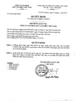 Thông báo Nghị quyết của HĐQT về việc niêm yết cổ phiếu CADIVI nghi_quyet