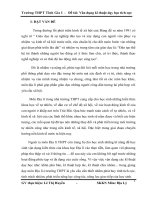 Đề tài vân dụng kĩ thuật dạy học tích cực 