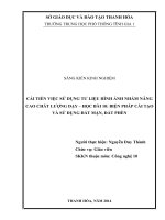CẢI TIẾN VIỆC sử DỤNG tư LIỆU HèNH ẢNH NHẰM NÂNG CAO CHẤT LƯỢNG dạy – học bài 10 BIỆN PHÁP cải TẠOVÀ sử DỤNG đất mặn, đất PHÈN 