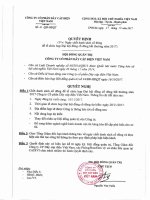 Quyết định về việc chốt ds cổ đông họp đại hội đồng cổ đông bất thường 2017 qy_hyqt