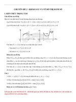 tài liệu bồi dưỡng học sinh giỏi toán 12 chuyên đề khảo sát vẽ đồ thị