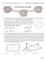 115 bài tập - Tuyển chọn hay lạ khó (Hứa Lâm Phong) - File word có lời giải chi tiết