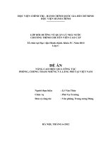 NÂNG CAO HIỆU QUẢ CÔNG TÁC PHÒNG, CHỐNG THAM NHŨNG VÀ LÃNG PHÍ TẠI VIỆT NAM