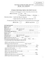 7. To khai cho thue tai san 01 KK- TTS  (Dieu 22)