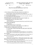 De cuong bao cao kem theo Ke hoach