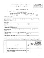 mẫu văn bản theo thông tư 156 1 To khai 01 THKH