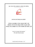 Nâng Cao Hiệu Năng Mạng Thứ Cấp Trong Vô Tuyến Nhận Thức Dạng Nền Với Sự Xuất Hiện Của Nút Nghe Lén Thứ Cấp (LV thạc sĩ)