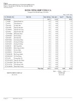 4. Bảng tổng hợp tăng ca