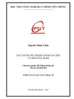 Xây Dựng Hệ Thống Đánh Giá Kpi Và Khuyến Nghị (LV thạc sĩ)