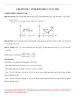tài liệu bồi dưỡng học sinh giỏi toán 12 chuyên đề đơn điệu và cực trị