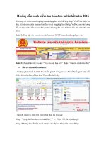 Hướng dẫn cách kiểm tra hóa đơn mới nhất năm 2017