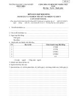 6. Mau bien ban nghiem thu De tai, Nhiem vu KHCN Cap Co so