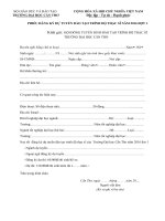 Thông báo tuyển sinh trình độ thạc sĩ năm 2016