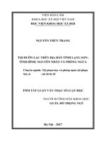 Tội buôn lậu trên địa bàn tỉnh Lạng Sơn: Tình hình, nguyên nhân và phòng ngừa (tt)