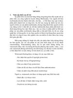 Nghiên Cứu Phương Pháp Watermarking Âm Thanh Ứng Dụng Kỹ Thuật Phân Tích Âm Nhạc (Music Transciption) (tt)