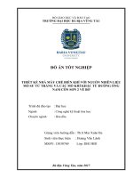 Thiết kế nhà máy chế biến khí với nguồn nhiên liệu mỏ sư tử trắng và các mỏ khí khác từ đường ống nam côn sơn 2 về bờ 