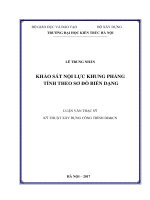Khảo sát nội lực khung phẳng tính theo sơ đồ biến dạng (tt) 