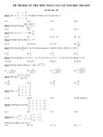 Đề thi và đáp án HKP Toán Cao Cấp TCC_HKP_THI