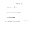 Khoa Môi trường & Tài nguyên Thiên nhiên - College of Environment and Natural Resaurces mau thu cam on