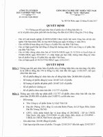 Quyết định thông qua kết quả chào bán cổ phiếu cho cổ đông hiện hữu và xử lý cổ phần chưa phân phối hết của đợt tăng vốn điều lệ hdqt