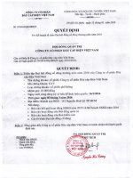 quyet dinh cua hyqt vv ke hoach to chuc dai hoi co dong 2016