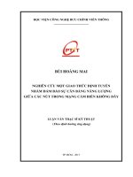 Nghiên Cứu Một Giao Thức Định Tuyến Nhằm Đảm Bảo Sự Cân Bằng Năng Lượng Giữa Các Nút Trong Mạng Cảm Biến Không Dây (LV thạc sĩ)