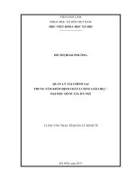Quản lý tài chính tại Trung tâm Kiểm định chất lượng giáo dục - Đại học Quốc gia Hà Nội