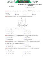 Toán học - Tin tức 5 Đề thi thử (4)