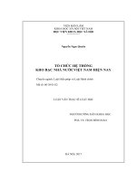 luận văn tổ chức hệ thống Kho bạc Nhà nước Việt Nam hiện nay