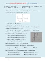 Đềm thi học kỳ 1 Toán 12 - THPT Chuyên Lê Hồng Phong TP HCM