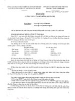 4. Báo cáo công tác của Hội đồng quản trị