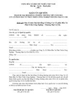 CÁC TÀI LIỆU ĐẠI HỘI ĐỒNG CỔ ĐÔNG THƯỜNG NIÊN NĂM 2014 GIAY UY QUYEN(1)