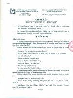 NGHỊ QUYẾT HỘI ĐỒNG QUẢN TRỊ NGÀY 04 - 06 - 2016 NGHI QUYET HDQT(10)