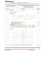 Đáp án Đề thi THPT Đồng Xoài   Bình Phước   Lần 3 năm 2016