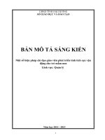 SKKN một số biện pháp chỉ đạo giáo viên phát triển tính tích cực vận động cho trẻ mầm non 