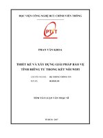 Thiết Kế Và Xây Dựng Giải Pháp Bảo Vệ Tính Riêng Tư Trong Kết Nối Wifi (tt)