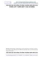 Phieu lay y kien co dong