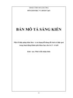 SKKN một số biện pháp khai thác và sử dụng đồ dùng đồ chơi trong hoạt động khám phá khoa học cho trẻ 5  6 