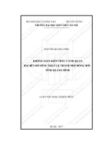 Không gian kiến trúc cảnh quan hai bên bờ sông nhật lệ thành phố đồng hới tỉnh quảng bình (tt) 