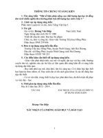 SKKN một số biện pháp nâng cao chất lượng dạy học từ đồng âm và từ nhiều nghĩa theo hướng phân hóa đối tượng học sinh ở lớp 5 