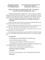 SKKN hướng dẫn nội dung, kế hoạch tổ chức các cuộc thi giáo dục mầm non 