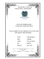 Nghiên cứu quy trình sản xuất nước uống thuỷ phân từ bột trái bí đỏ 