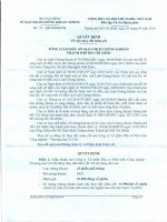 QUYET DINH VE VIEC THAY DOI NIEN YET