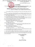 7. Tờ trình lựa chọn công ty kiểm toán độc lập kiểm toán báo cáo tài chính năm 2014