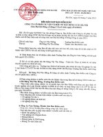 Biên bản họp Ban kiểm soát (Sau đại hội đồng cổ đông công ty tổ chức ngày 25 4 2013)