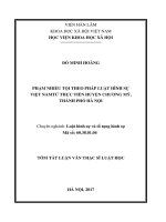 Phạm nhiều tội theo pháp luật hình sự việt nam từ thực tiễn huyện chương mỹ (tt0 